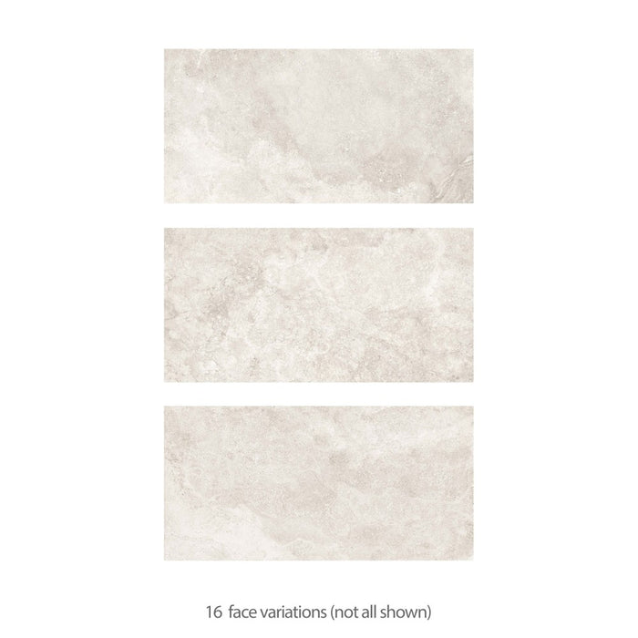 Lithoteke Porcelain Honed Travertino Rapalano Tile Mixed 4