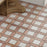 Picket Porcelain Arenta Clay with White Square Tile Matte 6