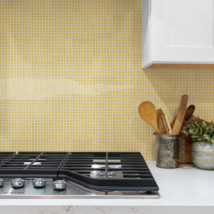 Fioretti Porcelain Yellow Mosaic Glossy 2