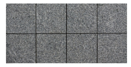 Dark Grey Flamed Granite Cobble - 4" x 4" x 2"