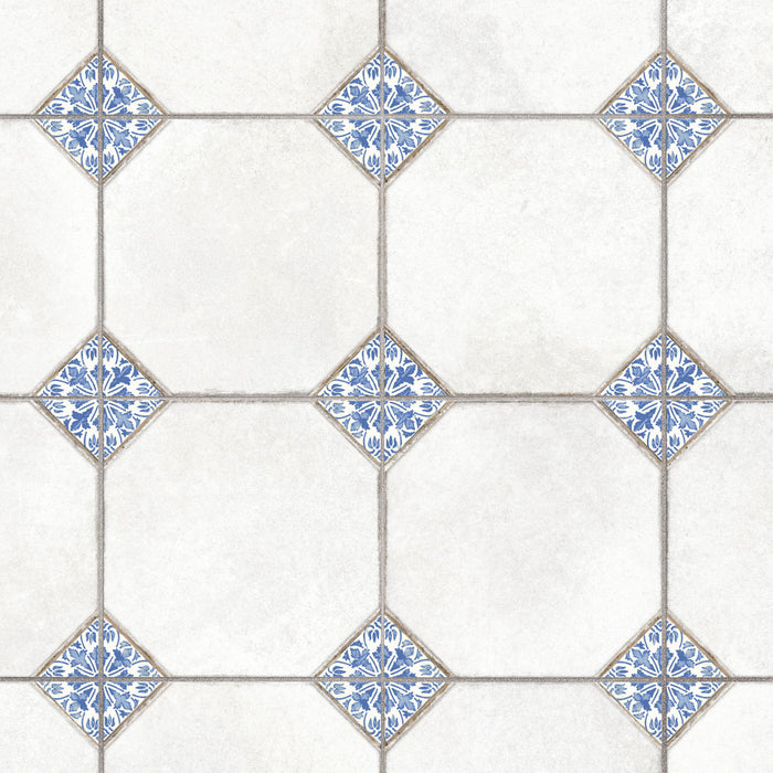 Englishtown Porcelain Blue Tile Mixed 1