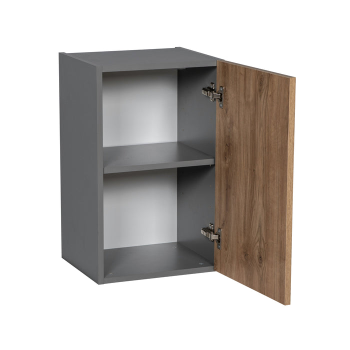 Wallkitchens Wood Natural Teak  Wall Cabinet Natural Teak 2