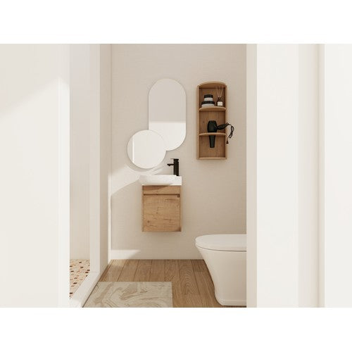 Plywood Imitative Oak Bathroom Vanity Imitative Oak 2