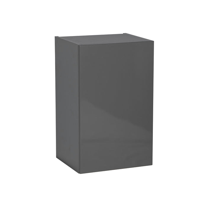 Wallkitchens Wood Grey Glossy Wall Cabinet Grey Glossy 1