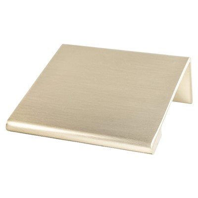 Contemporary Advantage Two Aluminum Champagne Cabinet Pull  1