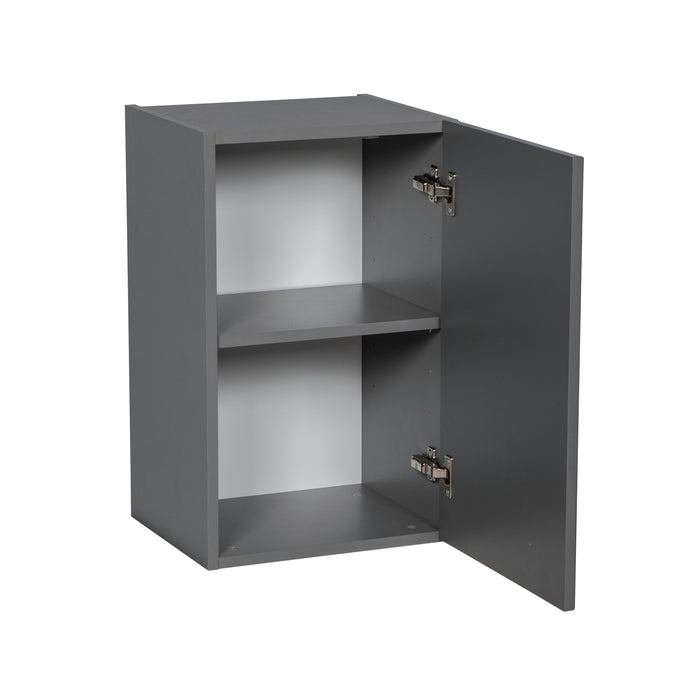 Wallkitchens Wood Grey Glossy Wall Cabinet Grey Glossy 2