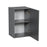 Wallkitchens Wood Grey Glossy Wall Cabinet Grey Glossy 2