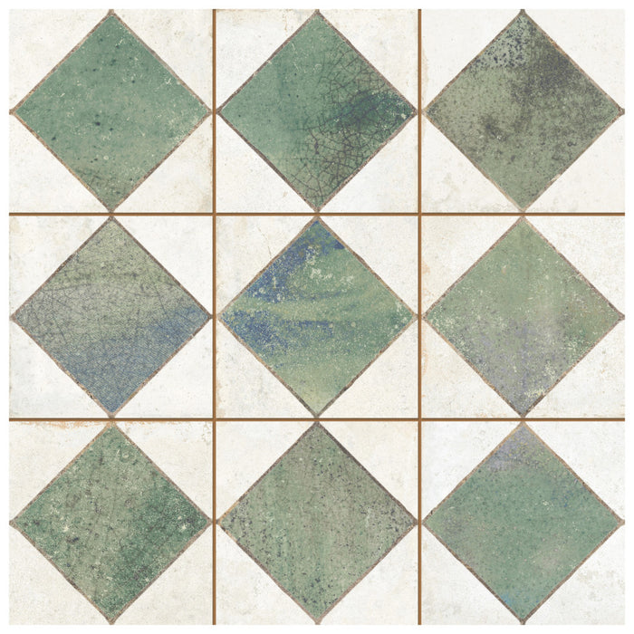 Kings Ceramic Arles Green Tile Mixed 3
