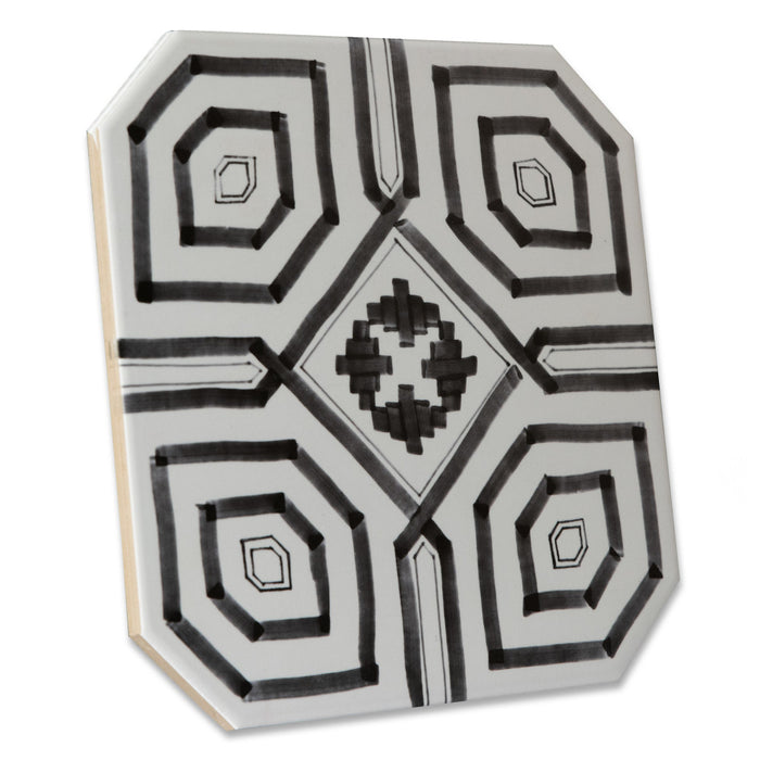 Vaudeville Porcelain Octagon Deco Sombra with Taco Pink Tile Matte 11