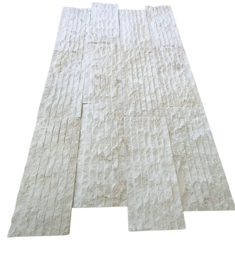 Royal White Limestone Veneer  Split Face 1