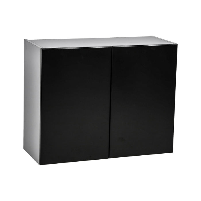 Wallkitchens Wood Black Matte Wall Cabinet Black Matte 1