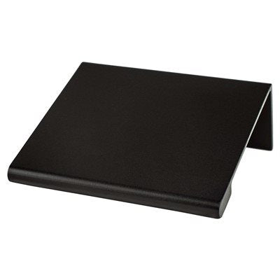 Contemporary Advantage Two Aluminum Matte Black Cabinet Pull  1