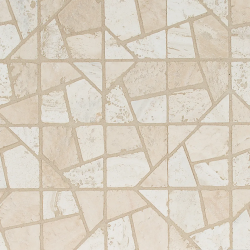 Arroyo Mosaic Honed Travertine