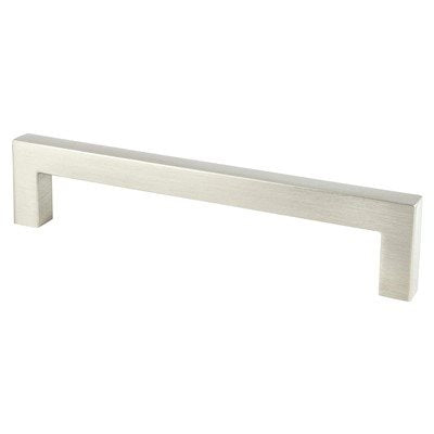 Contemporary Advantage One Aluminum Brushed Nickel Cabinet Pull  2