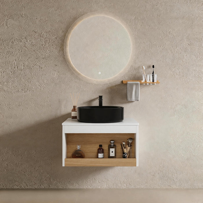 Plywood Black & White Bathroom Vanity Black & White 1