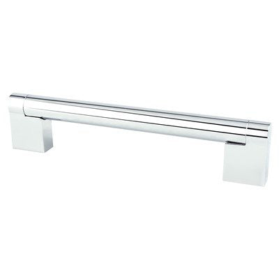 Contemporary Advantage Three Zinc Polished Chrome Cabinet Pull  1