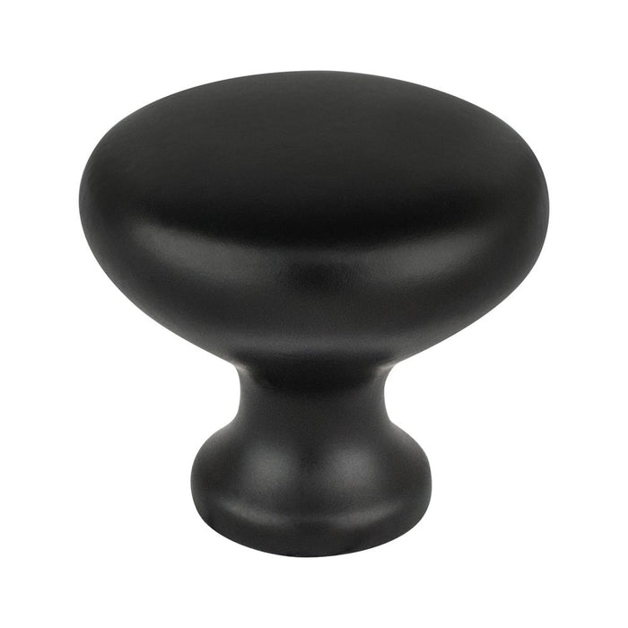 Traditional Advantage Four Zinc Matte Black Cabinet Knob  2