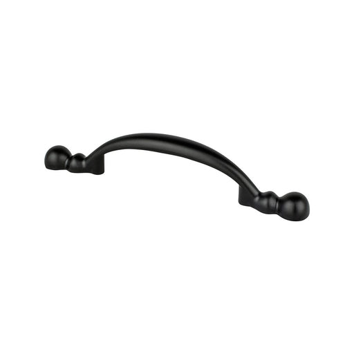 Traditional Advantage Four Zinc Matte Black Cabinet Pull  1