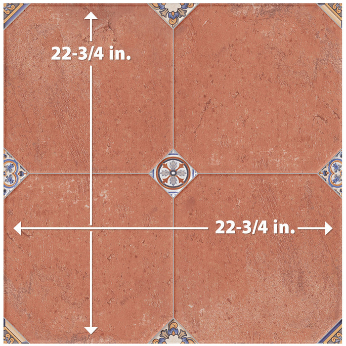 Manises Porcelain Décor Cuero Tile Matte 8