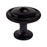 Traditional Advantage Three Zinc Matte Black Cabinet Knob  1