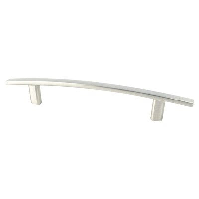 Transitional Advantage One Zinc Brushed Nickel Cabinet Pull  2