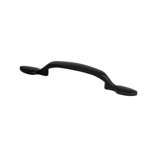 Traditional Advantage Two Zinc Matte Black Cabinet Pull  1