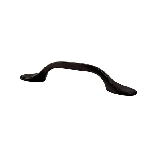 Traditional Advantage One Zinc Matte Black Cabinet Pull  1