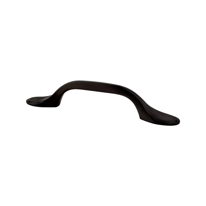 Traditional Advantage One Zinc Matte Black Cabinet Pull  1