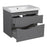 Wave Wood Gray Matte Bathroom Vanity Gray Matte 3