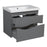 Wave Wood Gray Matte Bathroom Vanity Gray Matte 3