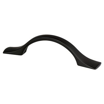 Echo Zinc Matte Black Cabinet Pull  4