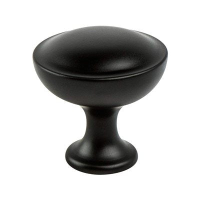 Echo Zinc Matte Black Cabinet Knob  1
