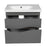 Wave Wood Gray Matte Bathroom Vanity Gray Matte 4