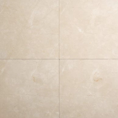 Tuscany Cream Honed Marble Tile - 4" x 4" x 7/16"