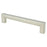 Square Zinc Brushed Nickel Cabinet Pull  1