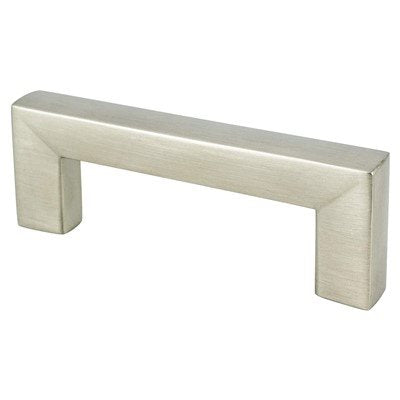 Square Zinc Brushed Nickel Cabinet Pull  3