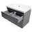 Wave Wood Gray Matte Bathroom Vanity Gray Matte 5