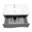 Wave Wood Gray Matte Bathroom Vanity Gray Matte 7