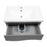 Wave Wood Gray Matte Bathroom Vanity Gray Matte 5