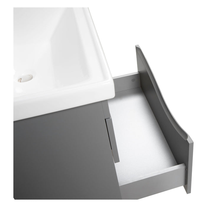 Wave Wood Gray Matte Bathroom Vanity Gray Matte 4
