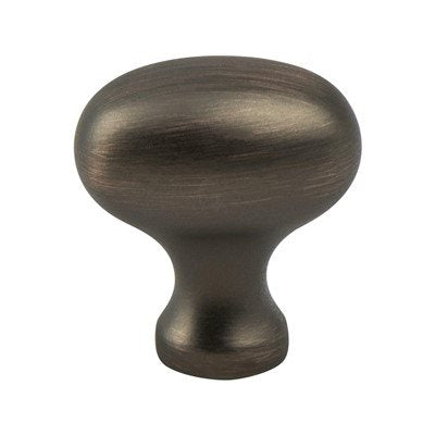 Transitional Advantage Three Zinc Verona Bronze Cabinet Knob  1