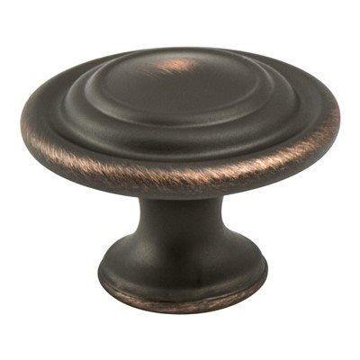 Traditional Advantage Four Zinc Verona Bronze Cabinet Knob  2