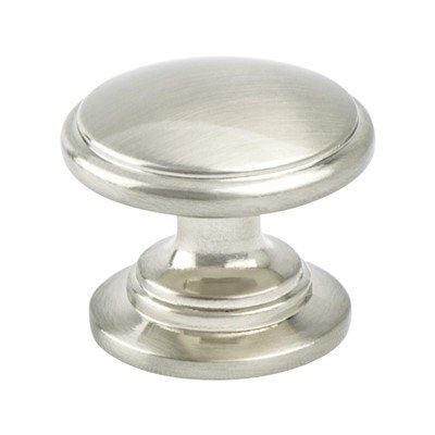 Traditional Advantage Two Zinc Brushed Nickel Cabinet Knob  1