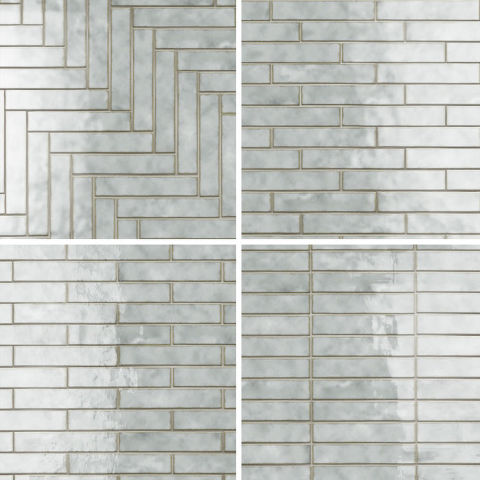 Hudson Ceramic Studio Soho Brick Grey Eye Tile Glossy 6