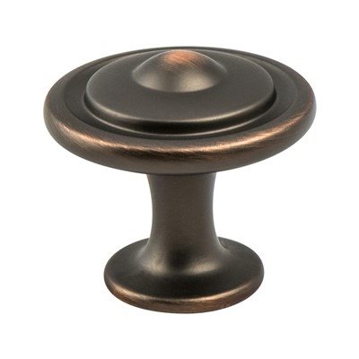 Traditional Advantage Three Zinc Verona Bronze Cabinet Knob  1