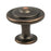 Traditional Advantage Three Zinc Verona Bronze Cabinet Knob  1