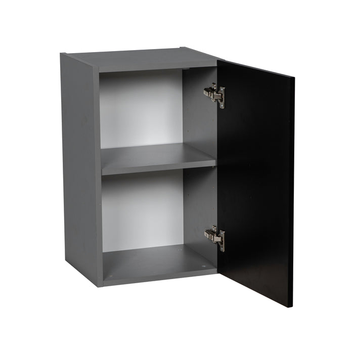 Wallkitchens Wood Black Matte Wall Cabinet Black Matte 2