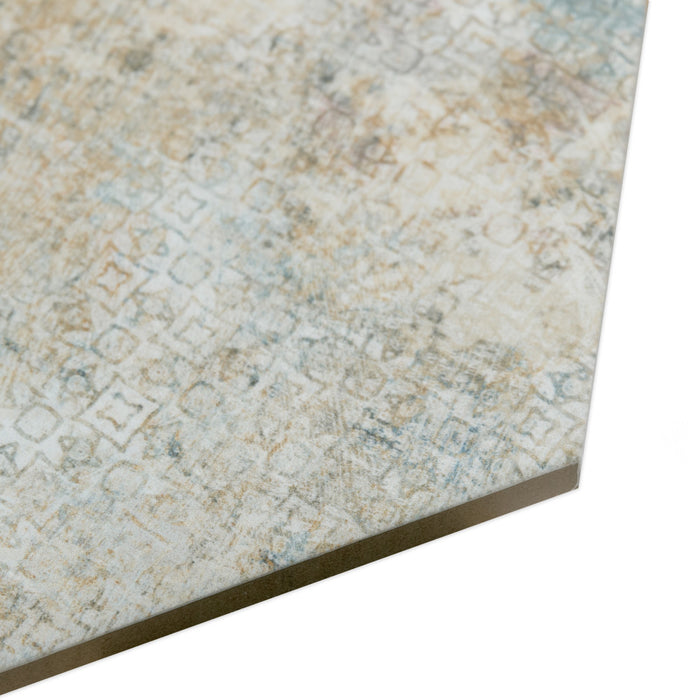 Tivoli Porcelain Hex Tapestry Tile Matte 13