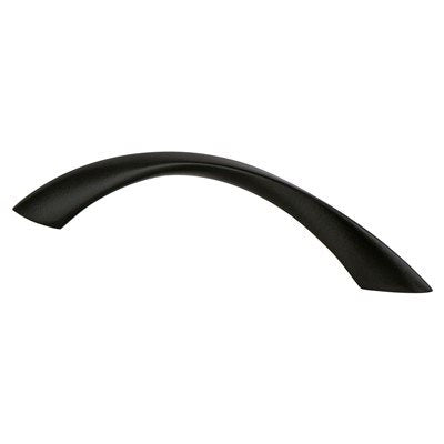 Contemporary Advantage Five Zinc Matte Black Cabinet Pull  1