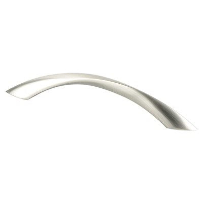 Contemporary Advantage Five Zinc Brushed Nickel Cabinet Pull  2